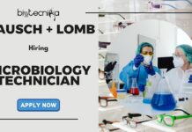 Openings for Microbiology Jobs at Bausch Lomb | Apply for the Microbiology Technician Role Now! Openings for Microbiology Jobs at Bausch Lomb Apply for the Microbiology Technician Role Now!