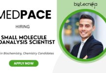 Openings for Scientist Jobs | Apply for PhD Biochemistry Jobs at Medpace Careers Now! Openings for Scientist Jobs Apply for PhD Biochemistry Jobs at Medpace Careers Now!