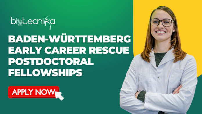 Postdoctoral Fellowships in Germany | Baden-Württemberg Early Career Rescue Postdoctoral Fellowships