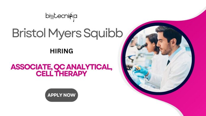 Quality Control Associate Job Opportunity at BMS Careers Apply for the QC Jobs Now!