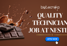 Quality Technician Job at Nestlé | Life Science Careers Opportunities in US Quality Technician Job at Nestlé. Life Science Careers Opportunities in the US. Quality Control Technician Jobs