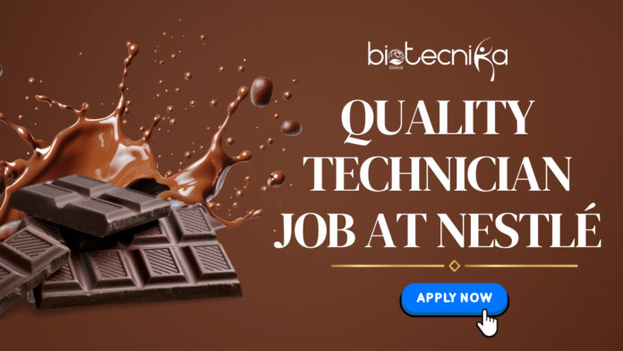 Quality Technician Job at Nestlé. Life Science Careers Opportunities in the US. Quality Control Technician Jobs