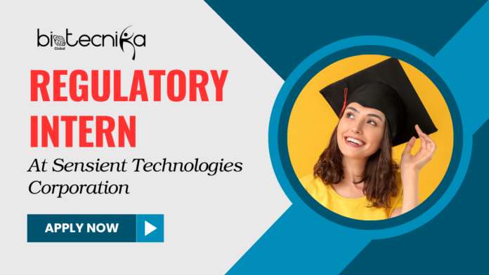 Regulatory Intern at Sensient Technologies Corporation. Summer Regulatory Internship. Latest Food Science Internships in the USA