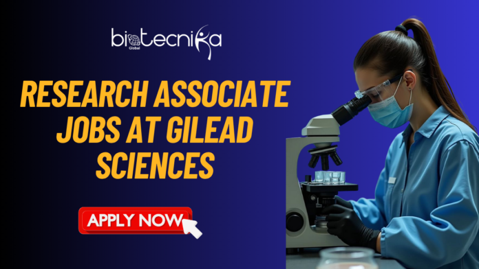Research Associate Jobs at Gilead Sciences. Apply for Gilead Sr Research Associate jobs in California. Laboratory Research Jobs in the USA