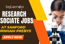Research Associate Jobs at Sanford Burnham Prebys | Latest Biological Sciences Job Openings Research Associate Jobs at Sanford Burnham Prebys | Latest Biological Sciences Job Openings - Apply Now
