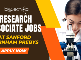 Research Associate Jobs at Sanford Burnham Prebys | Latest Biological Sciences Job Openings Research Associate Jobs at Sanford Burnham Prebys | Latest Biological Sciences Job Openings - Apply Now