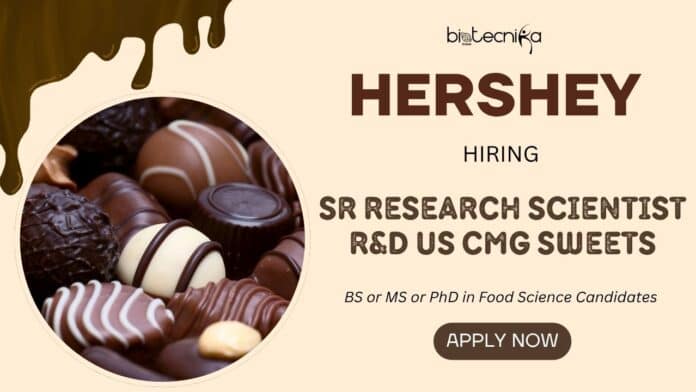 Research Jobs at Hershey Company Apply for the Research Scientist Role and unleash your career in this Food Science Job!