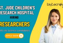 Researcher Jobs at St. Jude Children’s Research Hospital, US | Apply Now! Researcher Jobs at St. Jude Children’s Research Hospital Apply Now to enhance your career in Genome Engineering!