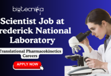 Scientist Job at Frederick National Laboratory | Translational Pharmacokinetics Careers Scientist Job at Frederick National Laboratory Translational Pharmacokinetics Careers - Apply Now. Life Science Jobs
