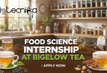 Kick-Start Your Future with a Food Science Internship at Bigelow Tea Food Science Internship at Bigelow Tea. Summer R&D Intern In USA. Latest Food Science R&D internships in USA