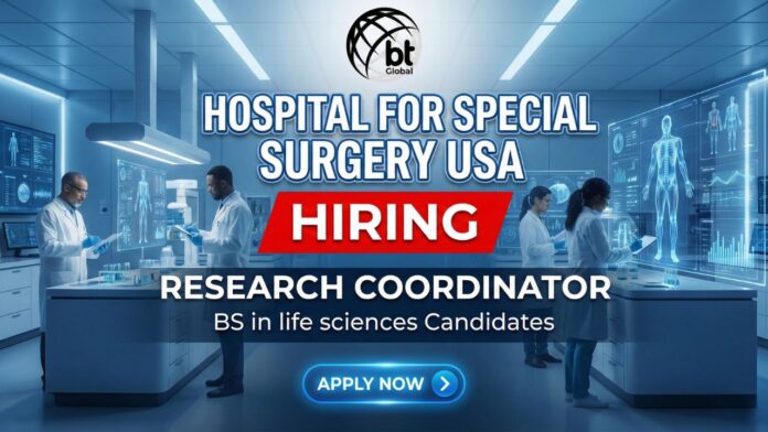 Research Coordinator at Hospital for Special Surgery – Clinical Research Job in New York