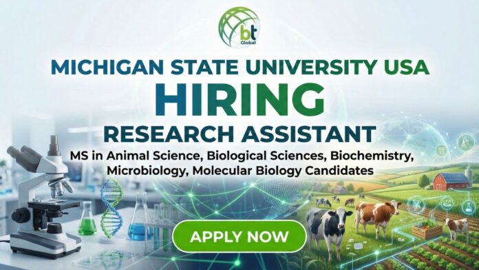 Research Assistant I working in Abuelo Laboratory at Michigan State University