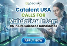 Internship Opportunities at Catalent USA | Apply for Validation Intern Role Validation Intern life science internship opportunity at Catalent Greenville North Carolina