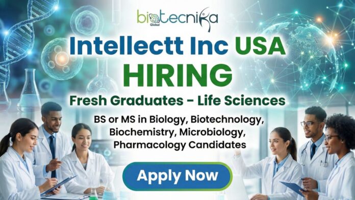Life Sciences Jobs at Intellectt Inc USA | Apply Now