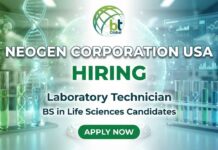 Laboratory Technician Jobs at Neogen Corporation USA | Apply for Laboratory Technician Role Laboratory Technician at Neogen Corporation performing DNA extraction in a high-throughput laboratory environment.