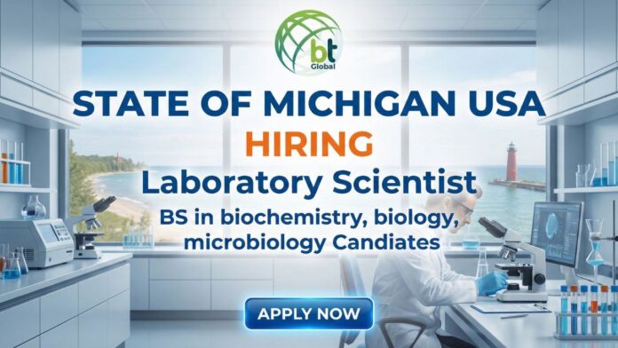 Laboratory Scientist 9-P11 in Michigan performing specimen analysis in a modern lab setting