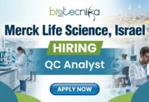 Quality Control Jobs at Merck Life Science, Israel | Apply for QC Analyst Role QC Analyst quality control job at Merck Life Science Rehovot Israel laboratory