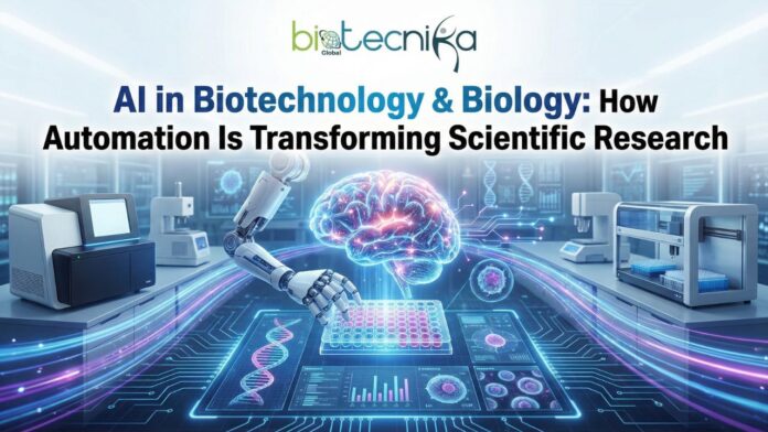 AI-powered laboratory automation is transforming biology and biotechnology research. AI in drug discovery