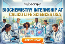 Biochemistry Internship at Calico Life Sciences USA | Paid Internships Opportunities Apply for a Biochemistry Internship at Calico Life Sciences in the US. Gain hands-on experience with internships for life science students.