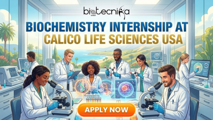 Apply for a Biochemistry Internship at Calico Life Sciences in the US. Gain hands-on experience with internships for life science students.
