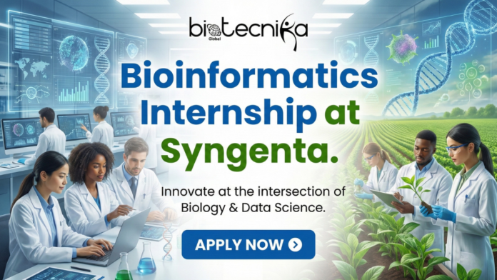 Bioinformatics Internship at Syngenta. Apply for Functional Genomics Intern Role. Latest Life Science internships in the USA