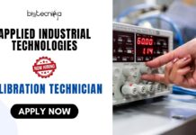Life Science Jobs at Applied Industrial Technologies, North Carolina USA | Apply for Calibration Technician Role Applied Industrial Technologies Calibration Technician job opening in USA