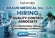 Quality Control jobs at B. Braun Medical Inc. (US) | Apply for Quality Control Assoc Role QC Chemistry Associate II working in a laboratory at B. Braun Medical Inc – Quality Control Jobs in Irvine