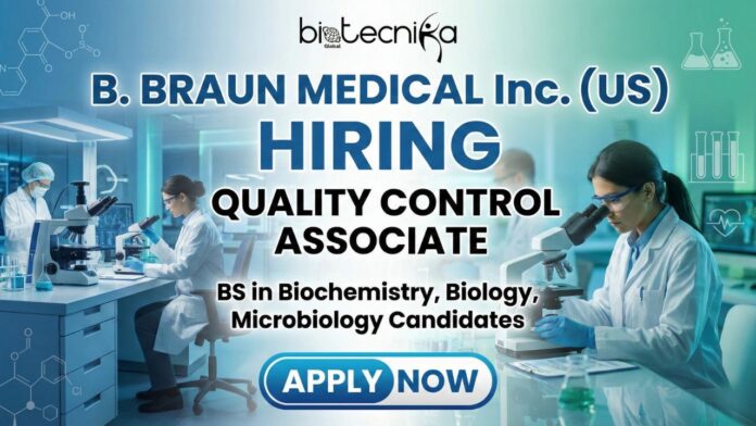 QC Chemistry Associate II working in a laboratory at B. Braun Medical Inc – Quality Control Jobs in Irvine