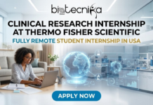 Remote Internship Alert | Clinical Research Internship at Thermo Fisher Scientific Clinical Research Internship at Thermo Fisher Scientific. Remote Internships at Thermo Fisher Scientific USA. Internships in USA.