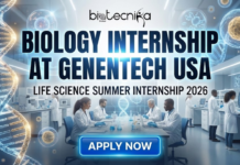 Biology Internship at Genentech USA | Summer Life Science Internship Opportunity 2026 Biology Internship at Genentech USA. Discover a top 2026 biology internship with Genentech's Biochemical and Cellular Pharmacology team. Gain hands-on lab experience in one of the best Internships in USA for life science students.