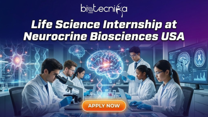 Apply for a Life science internship at Neurocrine Biosciences and gain real-world biotech analytics experience in the US.