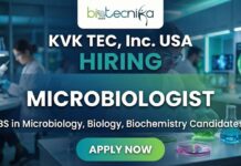 Microbiologist Jobs at KVK Tech Inc. USA | Apply for Microbiologist Role Microbiologist working in a laboratory at KVK Tech Inc โ Microbiology Jobs