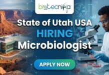 Microbiology Job at State of Utah USA | Apply for Microbiologist Role Microbiologist II performing serology and virology tests at Utah Public Health Lab – state of Utah careers opportunity in microbiology.