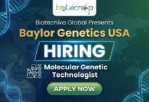 Technologist Job at Baylor Genetics USA | Apply for Molecular Genetic Technologist Role Molecular Technologist performing high-complexity genetic tests at Baylor Genetics lab in Houston