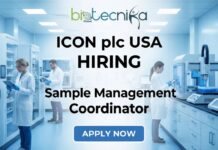 Life Sciences Jobs at ICON plc USA | Apply for Sample Management Coordinator Role Sample Management Coordinator I life sciences job opportunity at ICON plc in New York
