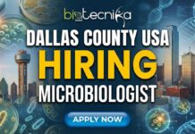 Microbiologist Job at Dallas County USA | Apply for Microbiologist Role Microbiologist performing laboratory tests at Dallas County Public Health Lab