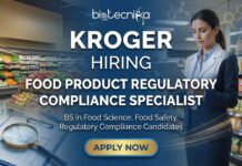 Food Science Jobs at Kroger USA | Apply for Food Product Regulatory Compliance Specialist Role Food Product Regulatory Compliance Specialist job at Kroger – role overview and application details
