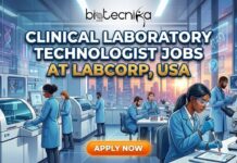 Exciting Opportunity for Biological Science Jobs at Labcorp, USA | Apply Now Exciting Opportunity for Biological Science Jobs at Labcorp, USA | Apply Now for the Clinical Laboratory Technologist Role