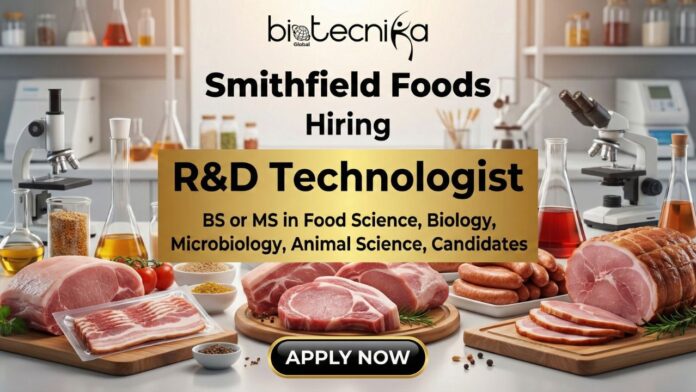 Latest R&D Jobs at Smithfield Foods Careers | Apply for R&D Technologist Role Latest R&D Jobs at Smithfield Foods Careers | Apply for R&D Technologist Role