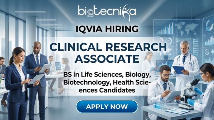Openings for CRA Jobs at IQVIA, USA | Apply for the Clinical Research Associate Role Now
