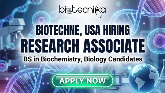 Biochemistry Jobs at Biotechne Careers | Apply for the Research Associate Role Now!