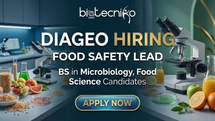Latest Food Science Jobs at Diageo Careers | Apply for the Food Safety Lead Role!