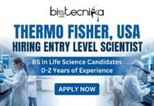 Freshers’ Job Alert: Thermo Fisher Hiring Entry-Level Scientist in USA | Life Science Candidates Apply Now! Life Science Jobs for Freshers at Thermo Fisher Careers. Apply for the Scientist Role