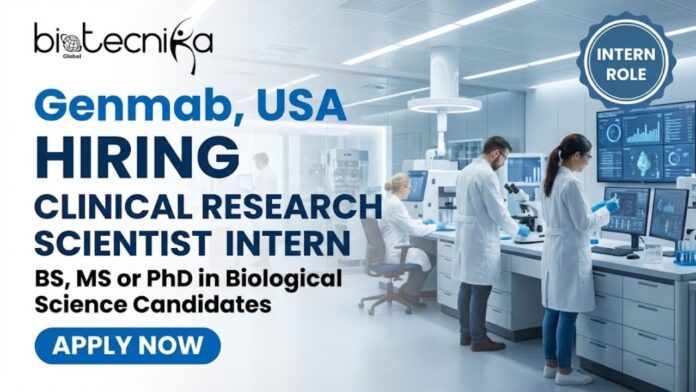 Clinical Research Internship Opportunity at Genmab Careers | Join for the Clinical Research Scientist Intern Role!