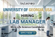 Life Science Job Opportunity at University of Georgia | Apply for the Lab Manager Role Life Science Job Opportunity at University of Georgia Careers | Apply for the Lab Manager Role