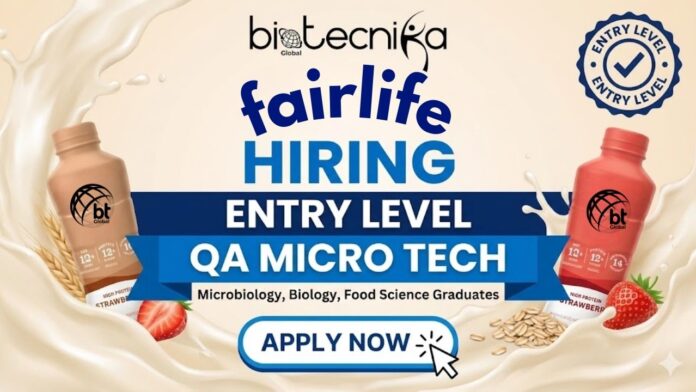 Openings for Quality Assurance Jobs at fairlife | Join for the Microbiology Technician Role!