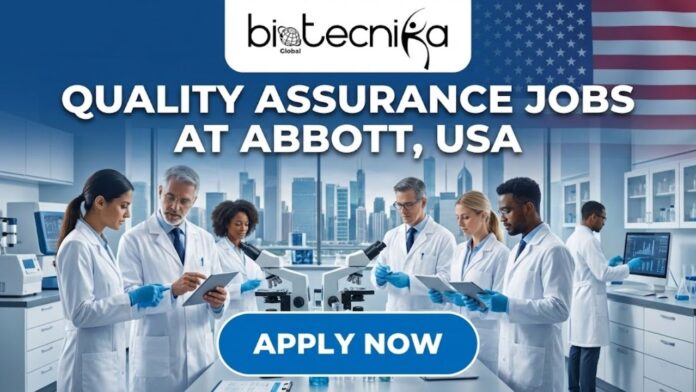 Latest Quality Assurance Jobs at Abbott, California | Apply for the Quality Assurance Specialist Position!