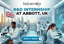 Abbott Offers R&D Internship in the UK | Apply for the Scientist Role Now! Abbott Offers R&D Internship in the UK | Apply for the Scientist Role Now!