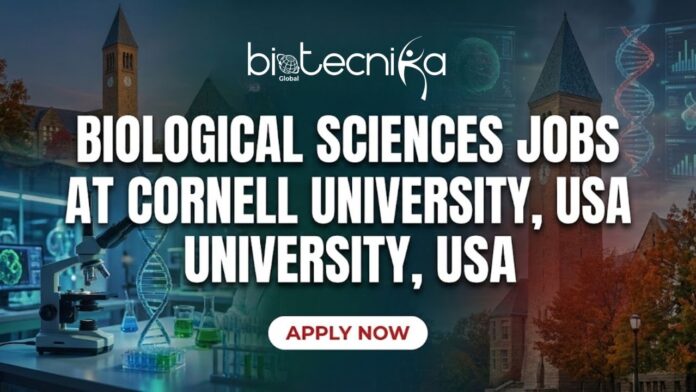Enhance your career with the Lab Technician Role at Cornell University | Apply for the Biological Sciences Jobs!