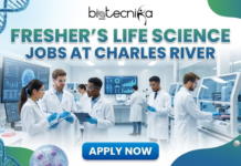 Freshers Job Opportunities at Charles River | Life Science Jobs In USA Freshers Life Science Jobs at Charles River. Sample Management Technician Jobs in USA. Latest Life Science Jobs in USA